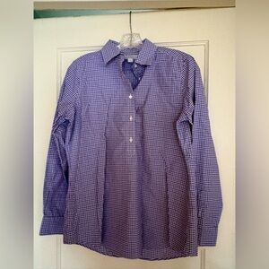 Ann Mashburn purple gingham popover medium